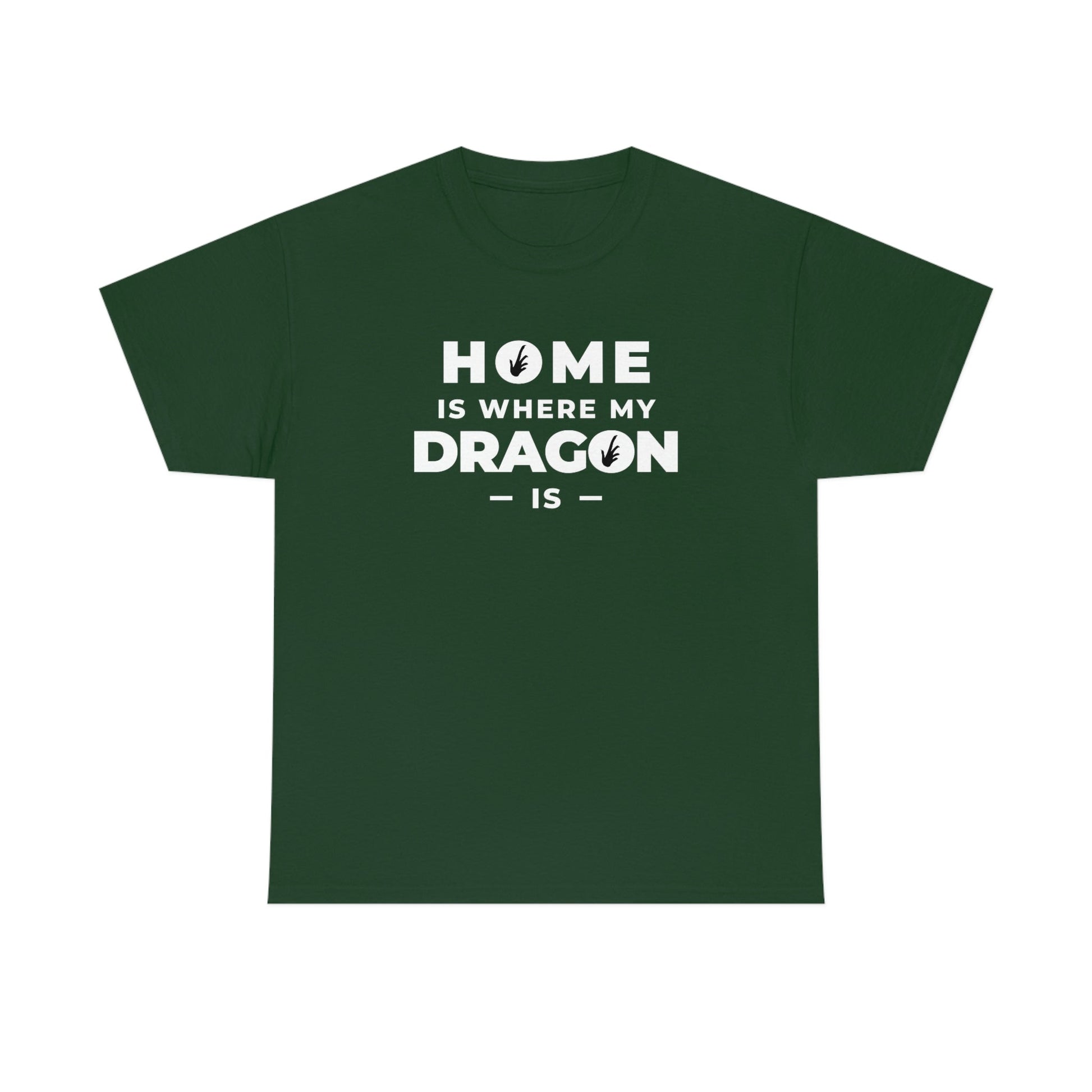 Home is Where My Dragon Is Heavy Cotton T-Shirt