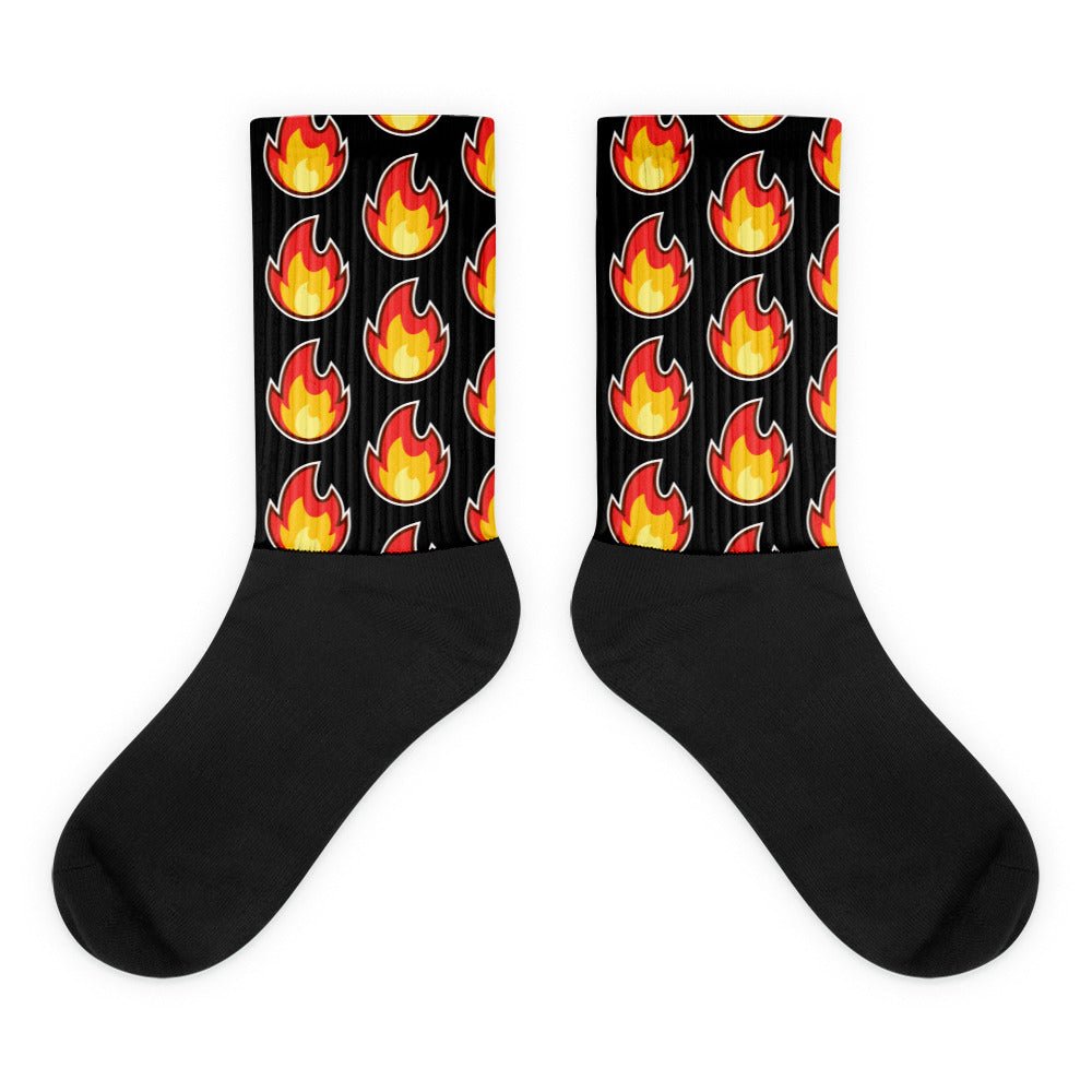 HOT HOT HOT Socks Sexy Grrrrr Smokin' White Red Hotty