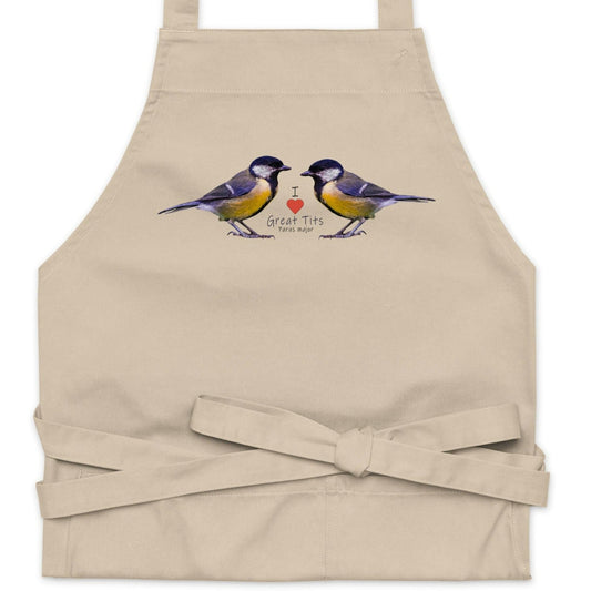 I Love Great Tits Organic Cotton Apron