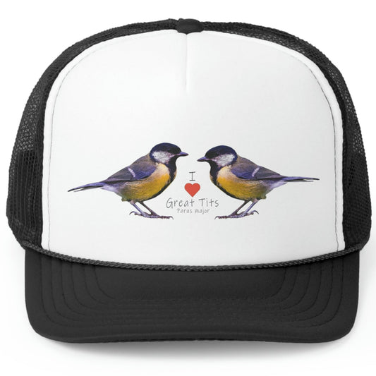 I Love Great Tits Trucker Caps
