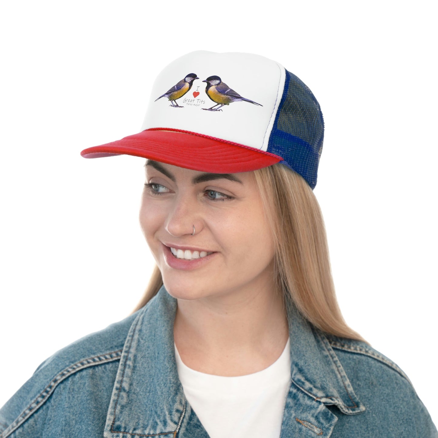 I Love Great Tits Trucker Caps