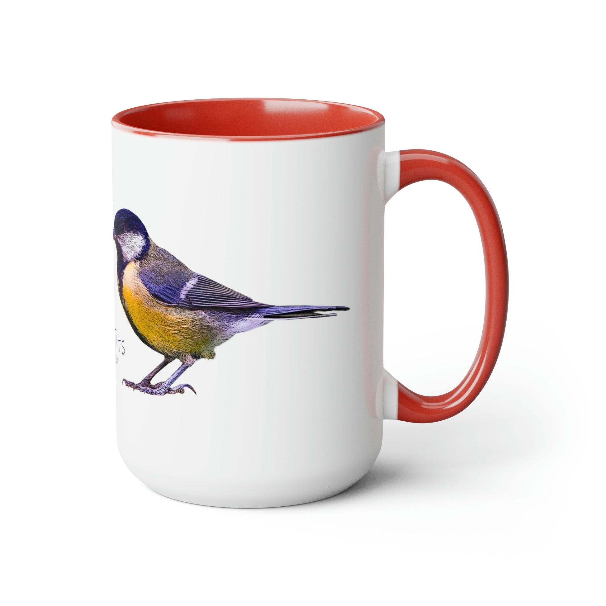 I Love Great Tits Two-Tone Coffee Mugs - 15oz