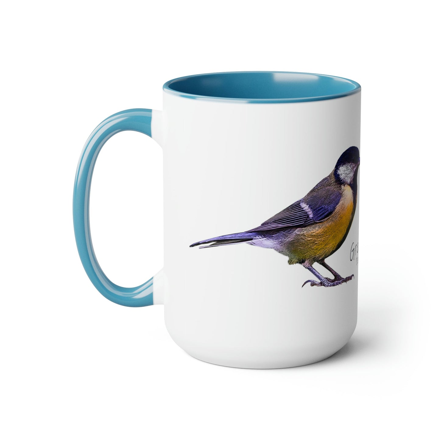 I Love Great Tits Two-Tone Coffee Mugs - 15oz