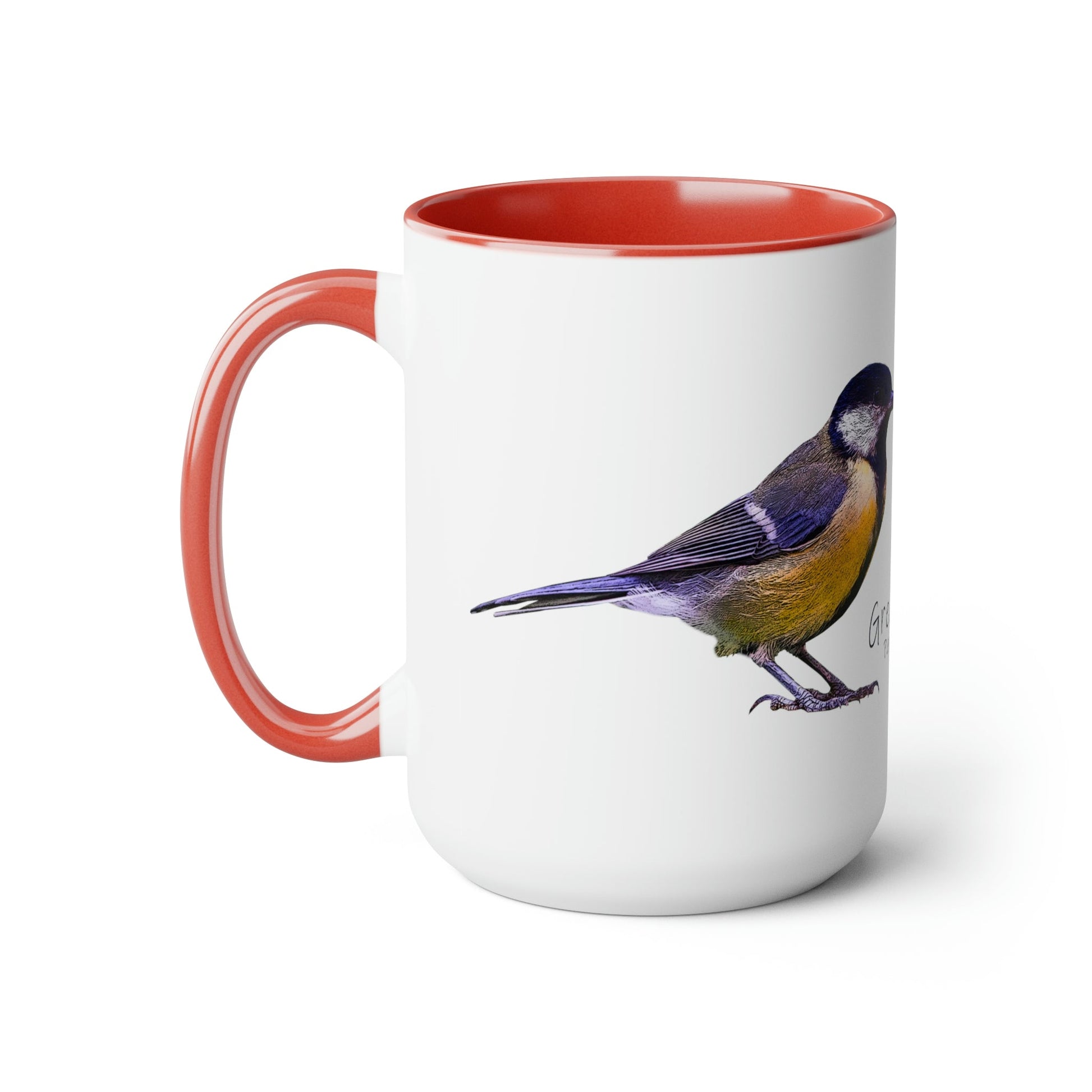 I Love Great Tits Two-Tone Coffee Mugs - 15oz