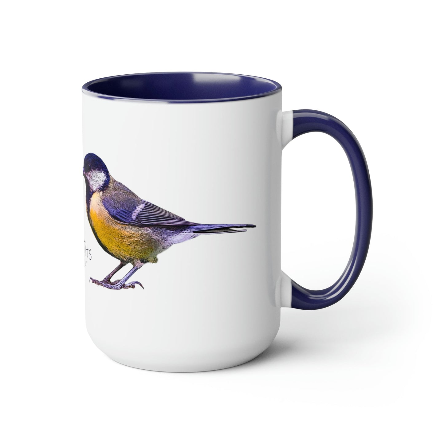 I Love Great Tits Two-Tone Coffee Mugs - 15oz