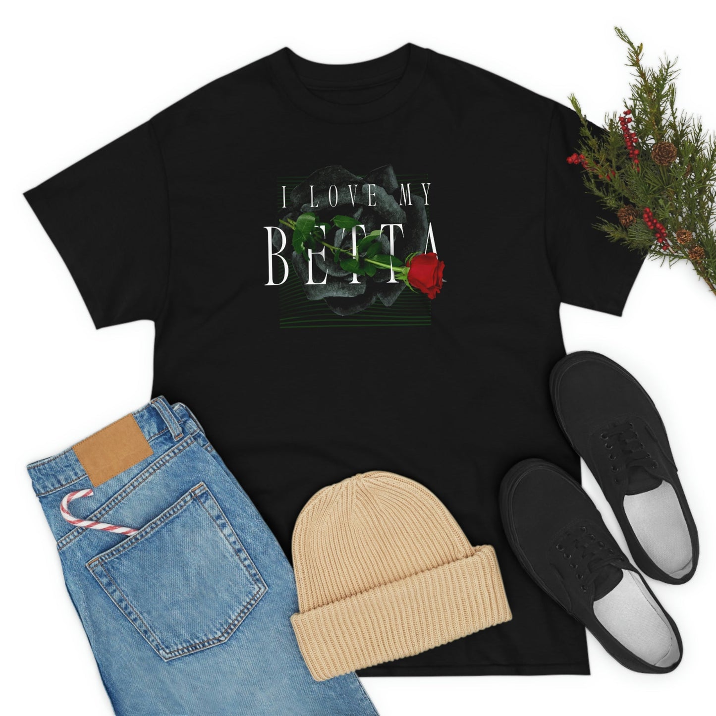 I Love My Betta Heavy Cotton T-Shirt