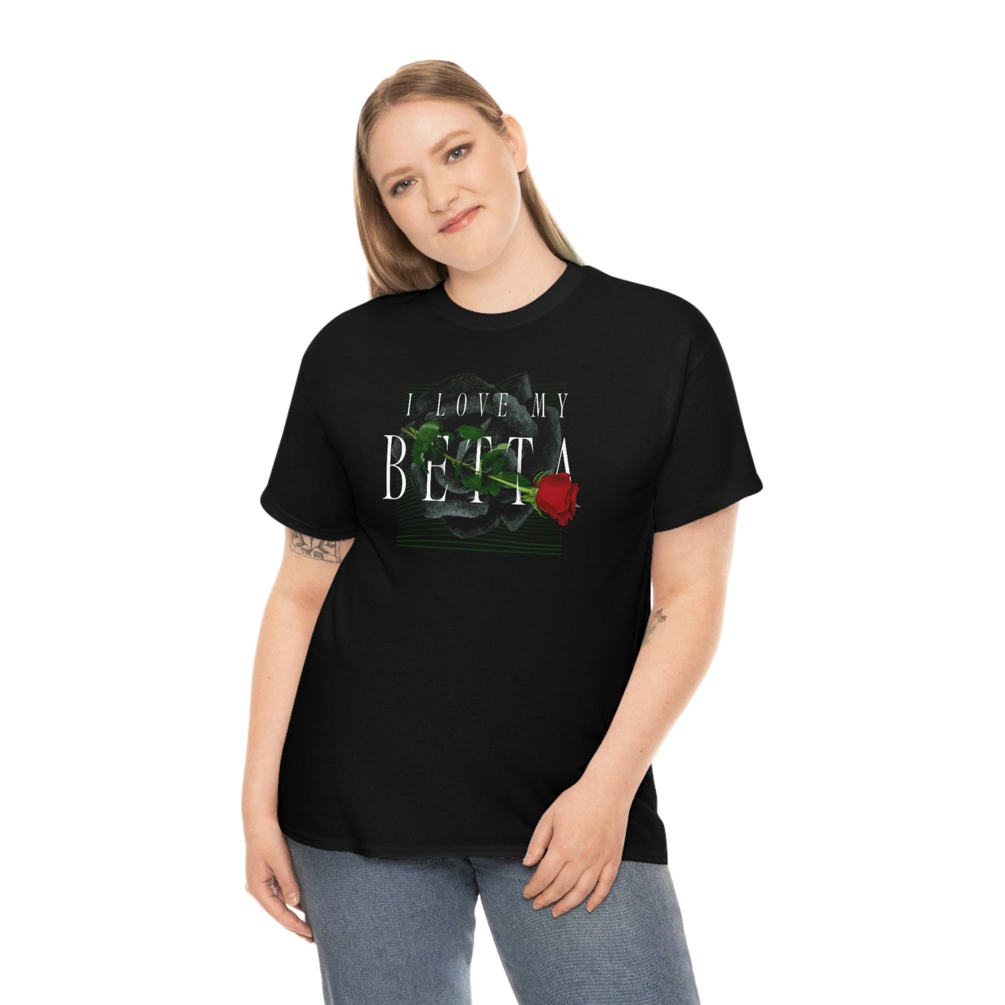 I Love My Betta Heavy Cotton T-Shirt