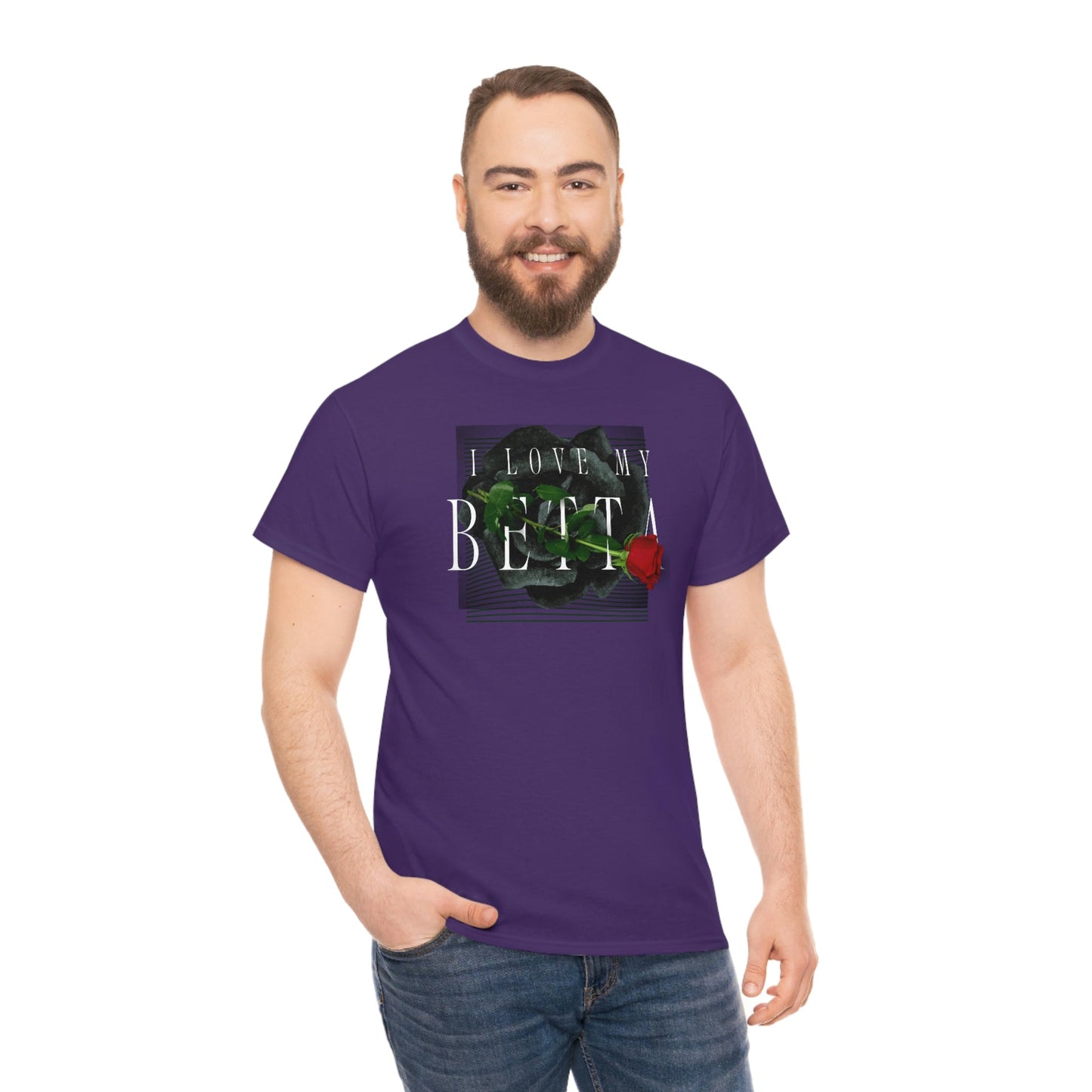 I Love My Betta Heavy Cotton T-Shirt