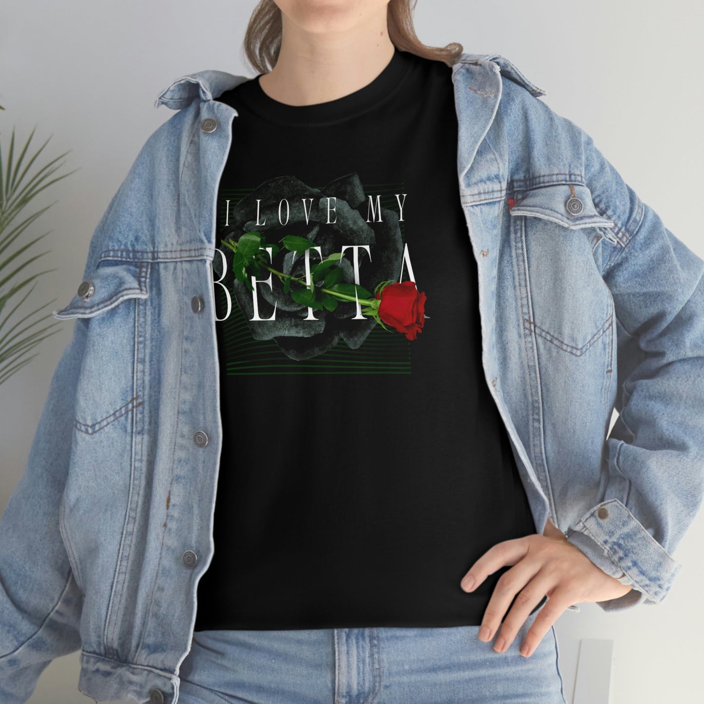 I Love My Betta Heavy Cotton T-Shirt