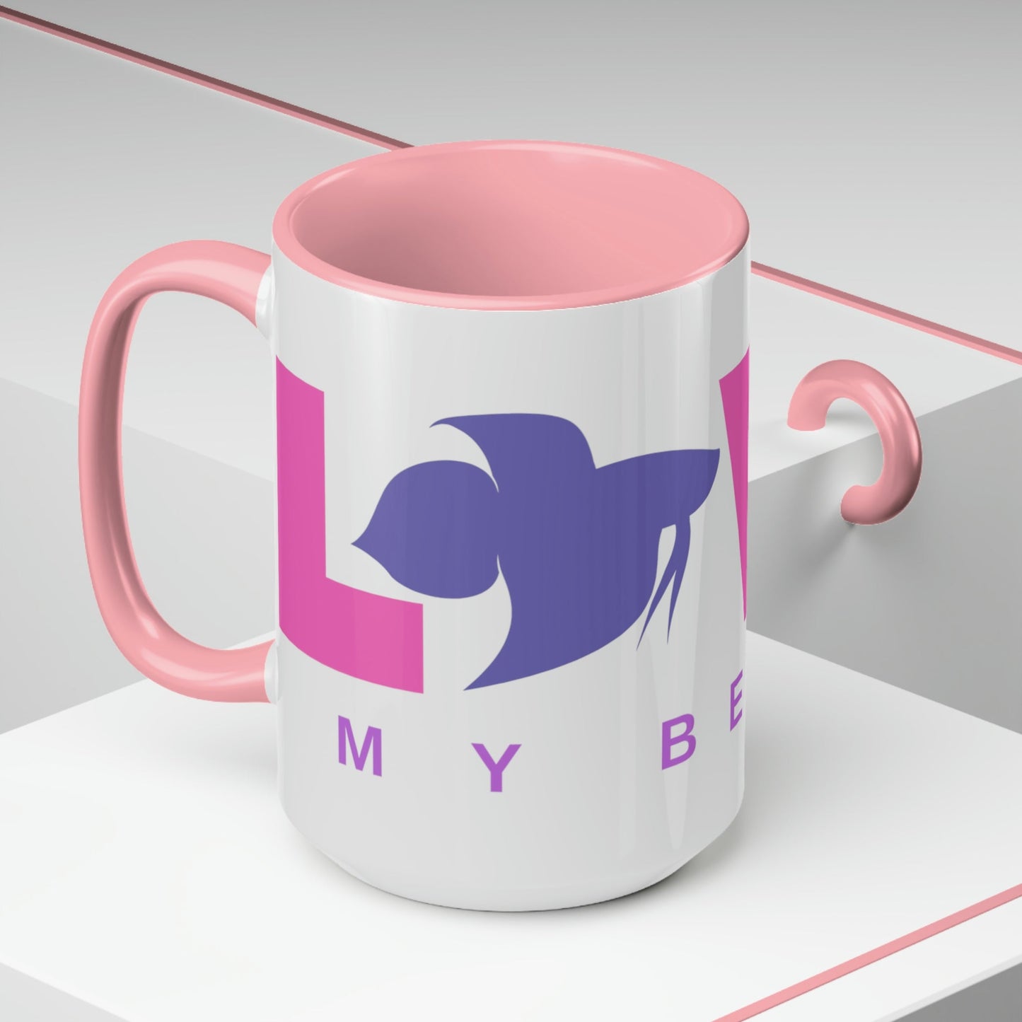 I Love My Betta Two-Tone Coffee Mugs - 15oz