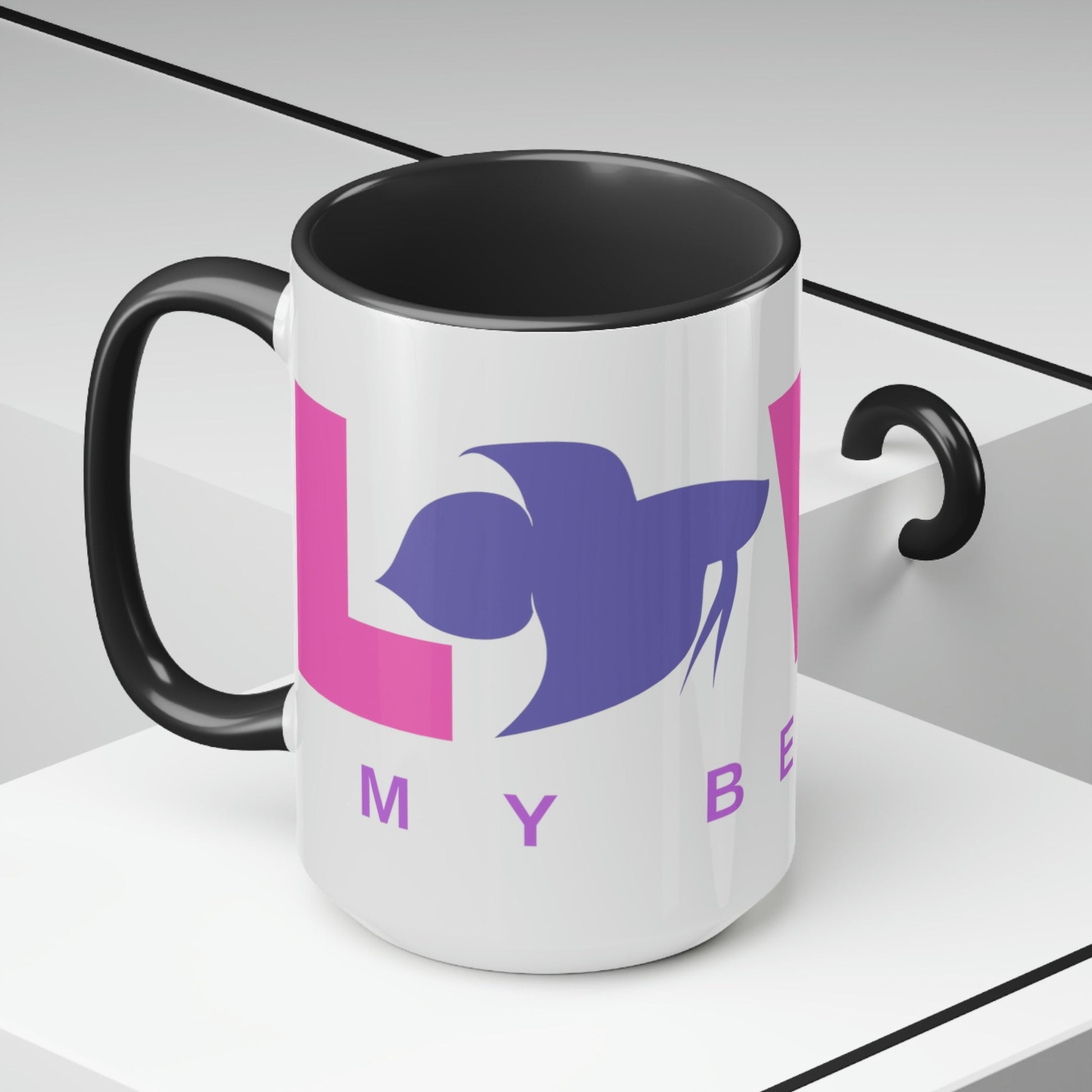 I Love My Betta Two-Tone Coffee Mugs - 15oz