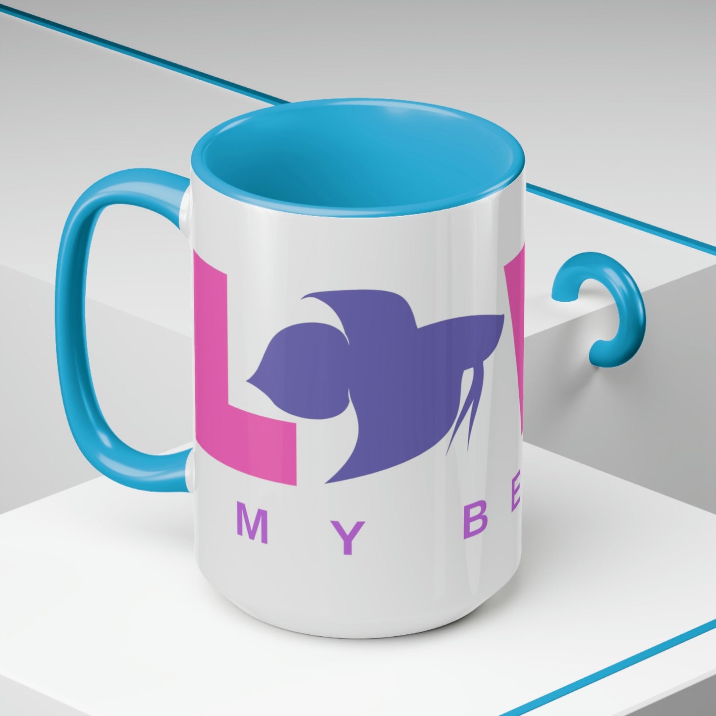 I Love My Betta Two-Tone Coffee Mugs - 15oz