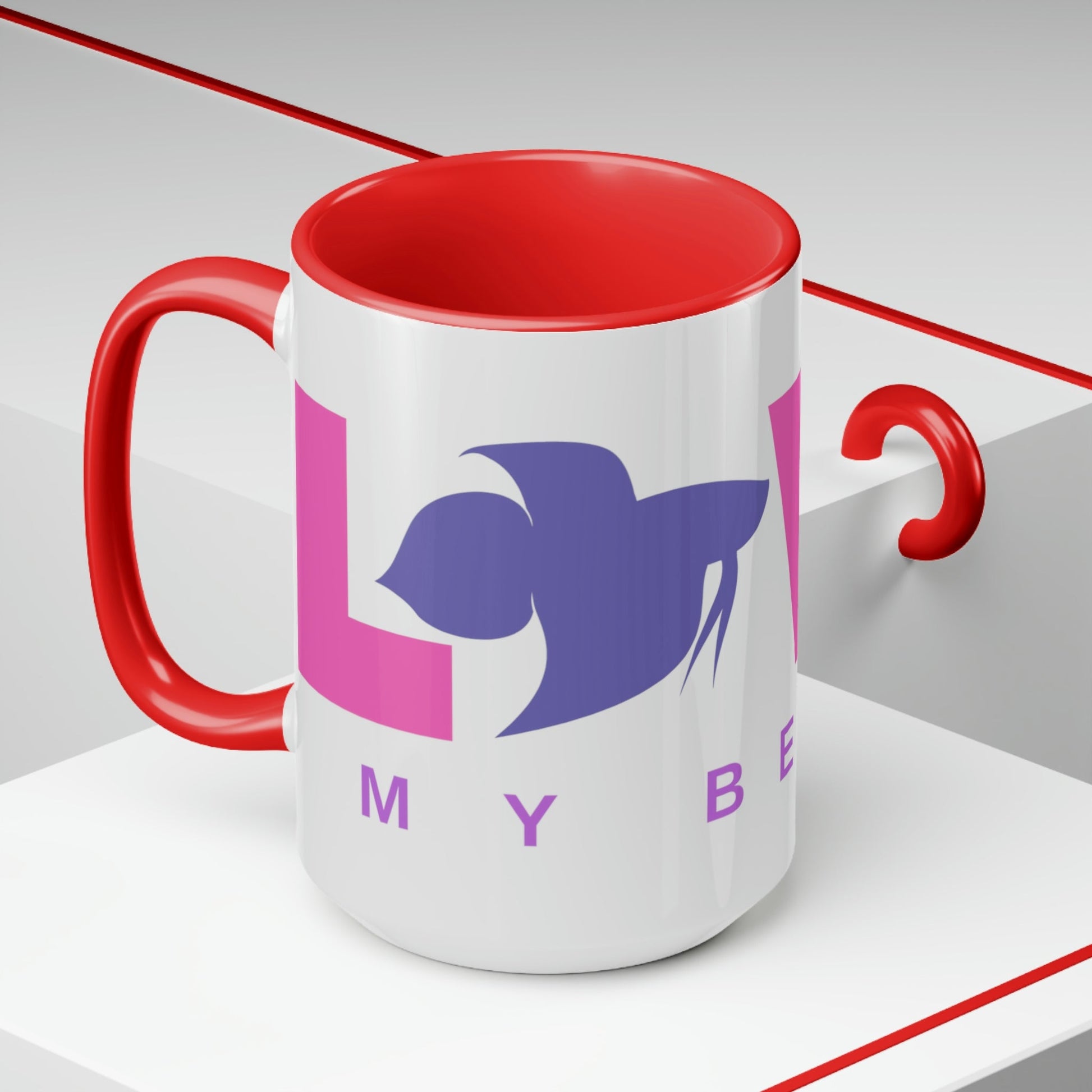 I Love My Betta Two-Tone Coffee Mugs - 15oz
