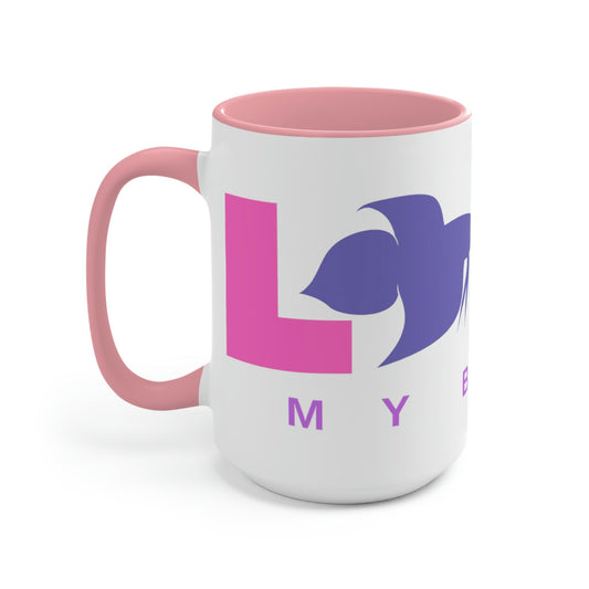 I Love My Betta Two-Tone Coffee Mugs - 15oz