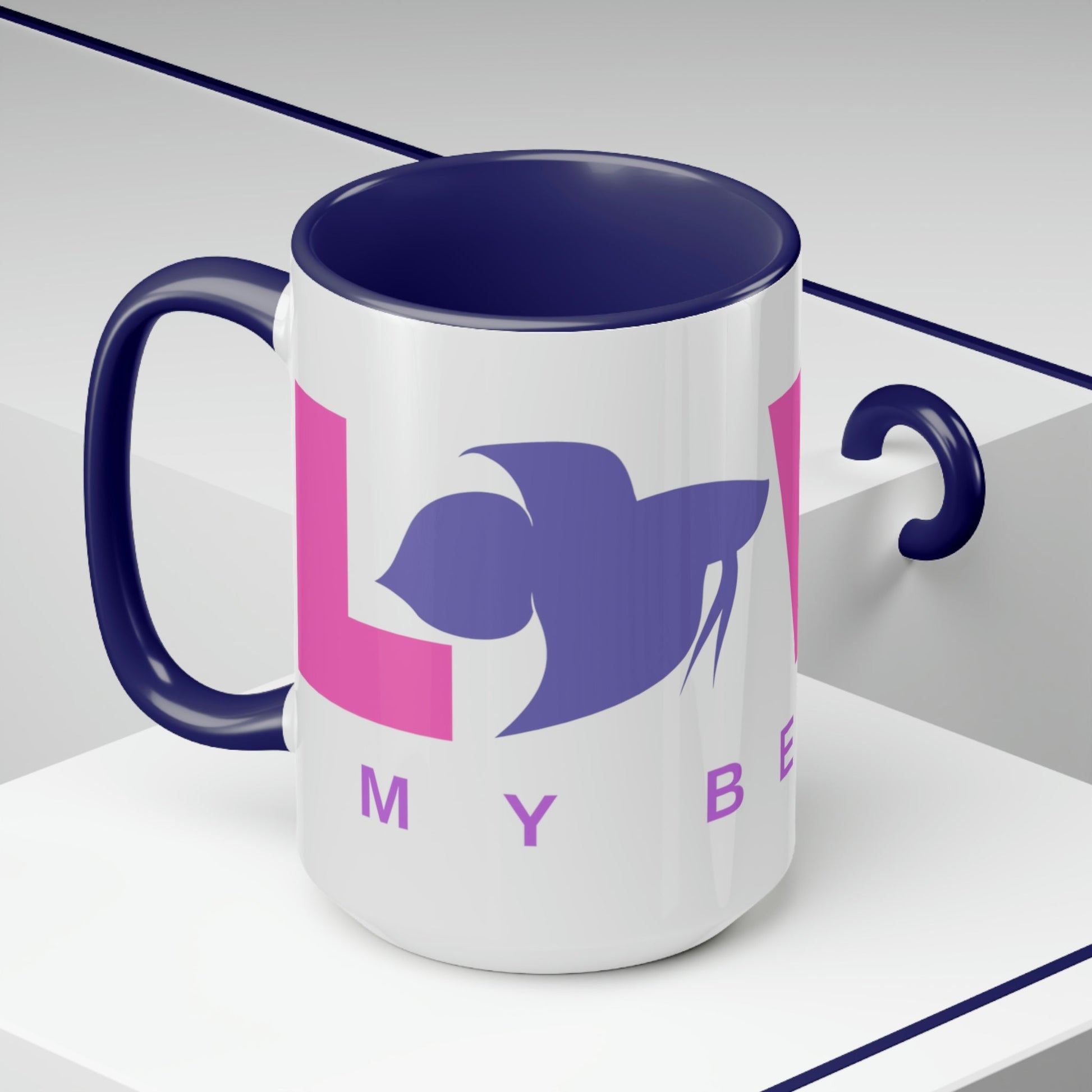 I Love My Betta Two-Tone Coffee Mugs - 15oz