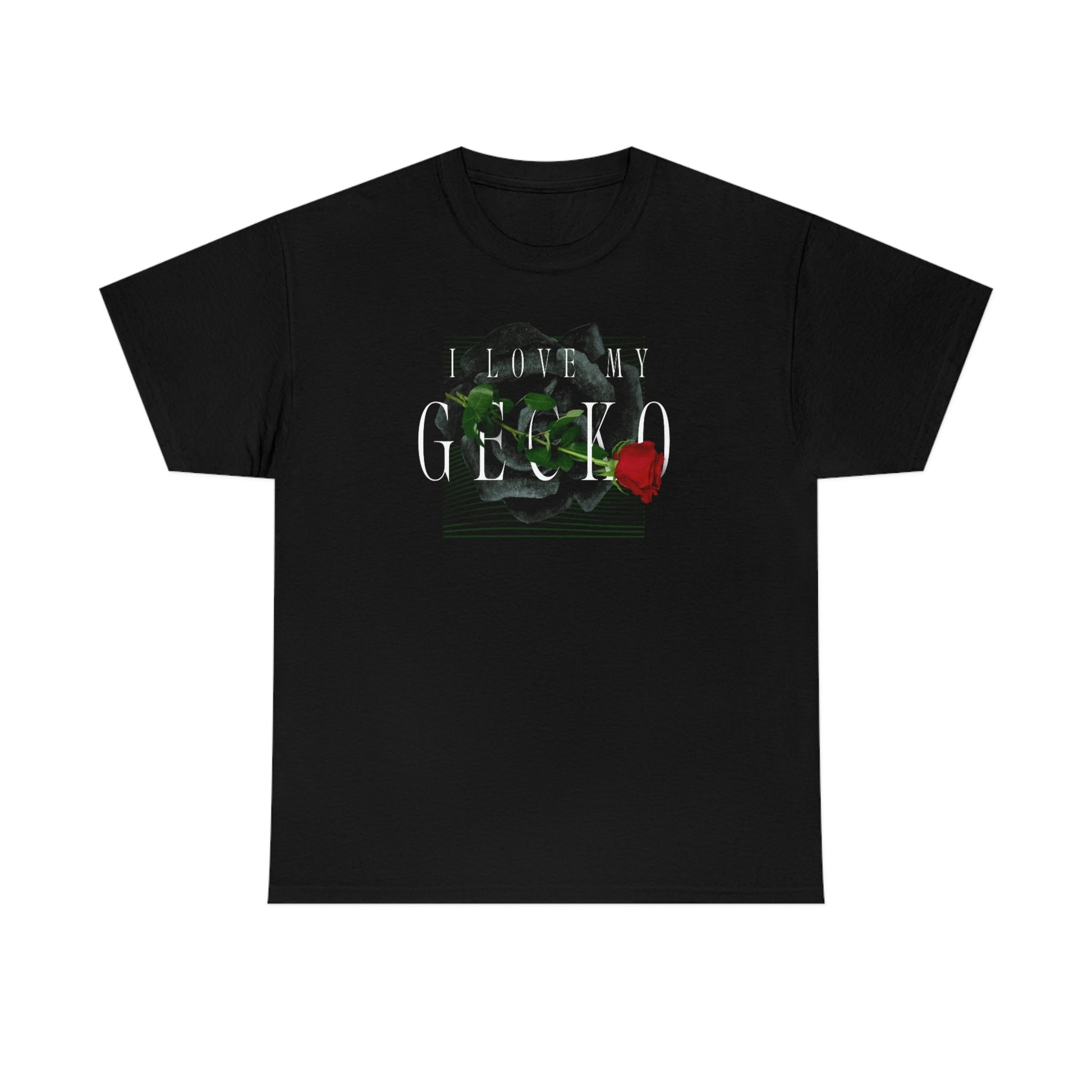 I Love My Gecko Rose Heavy Cotton T-Shirt