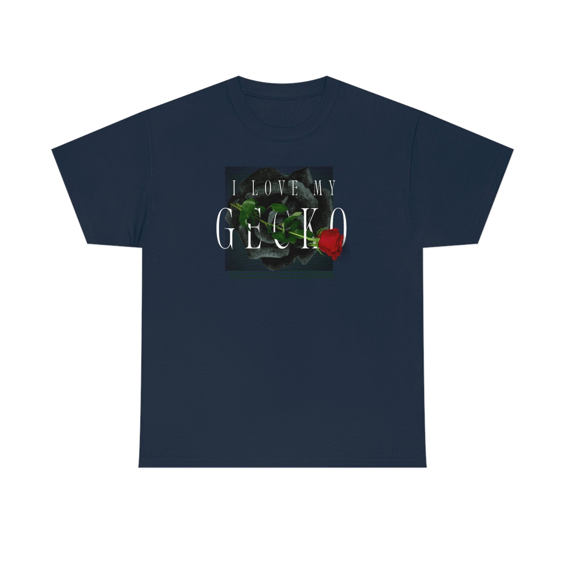 I Love My Gecko Rose Heavy Cotton T-Shirt