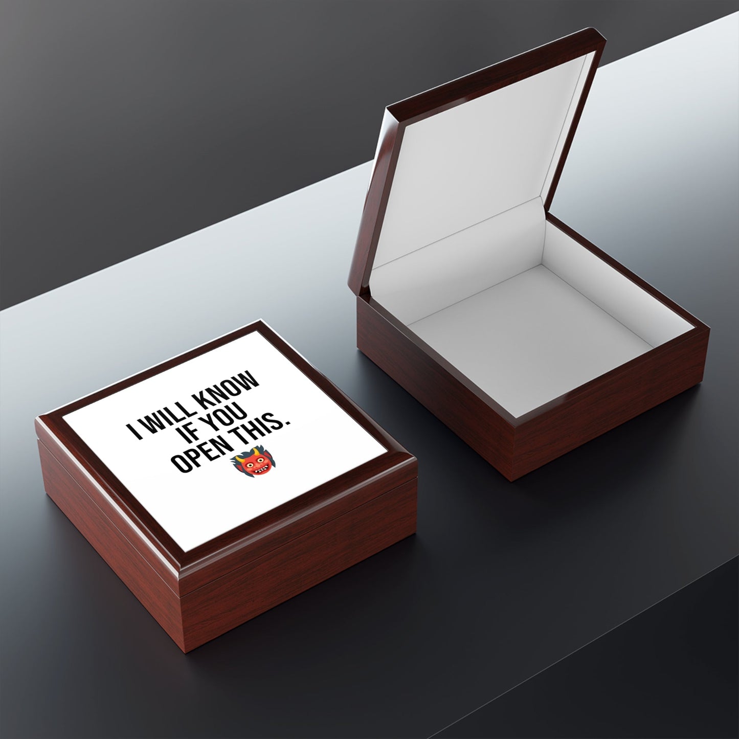 I Will Know If You Open This Box. Mementos. Souvenirs. Favorite Things.