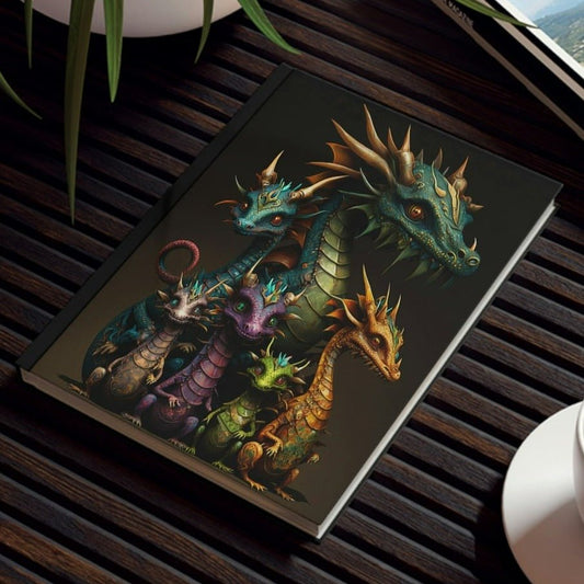 Jeweled Dragon Family Hard Backed Journal