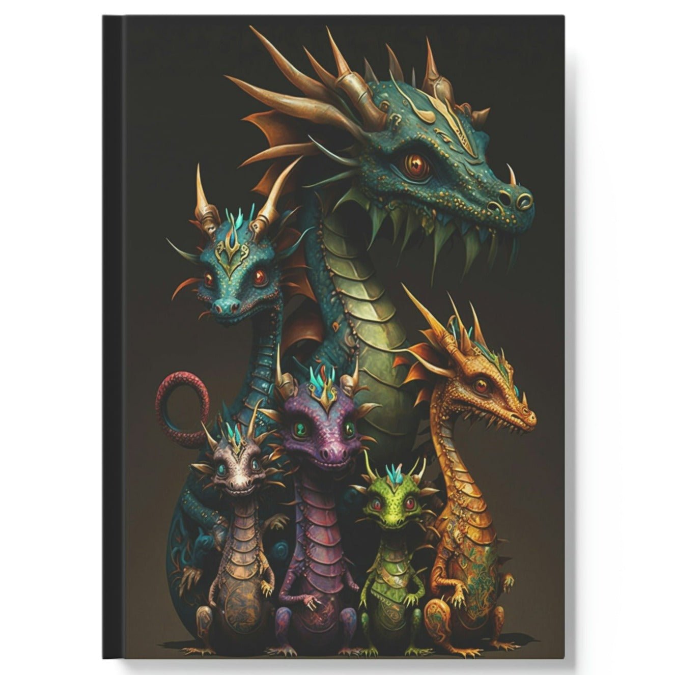 Jeweled Dragon Family Hard Backed Journal