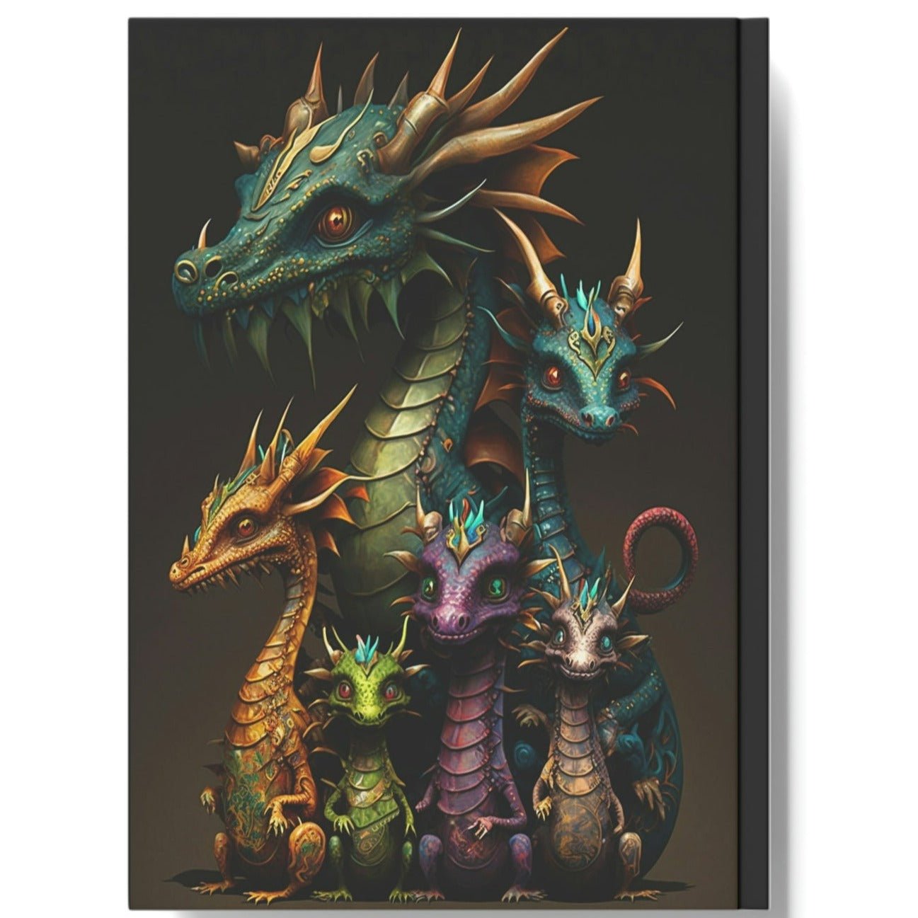 Jeweled Dragon Family Hard Backed Journal