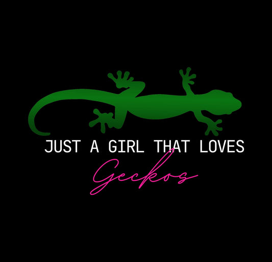 Just a Girl That Loves Geckos Heavy Cotton Tee