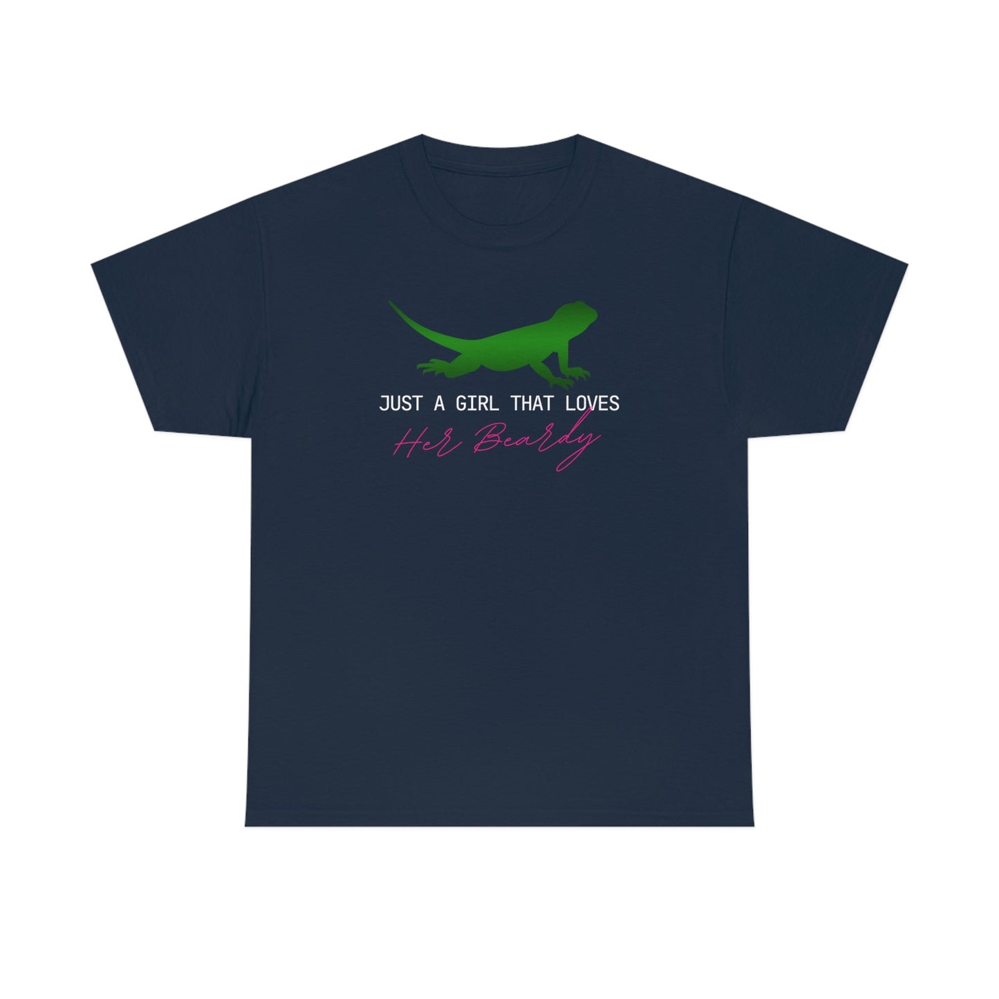 Just a Girl That Loves Her Beardy Heavy Cotton T-Shirt