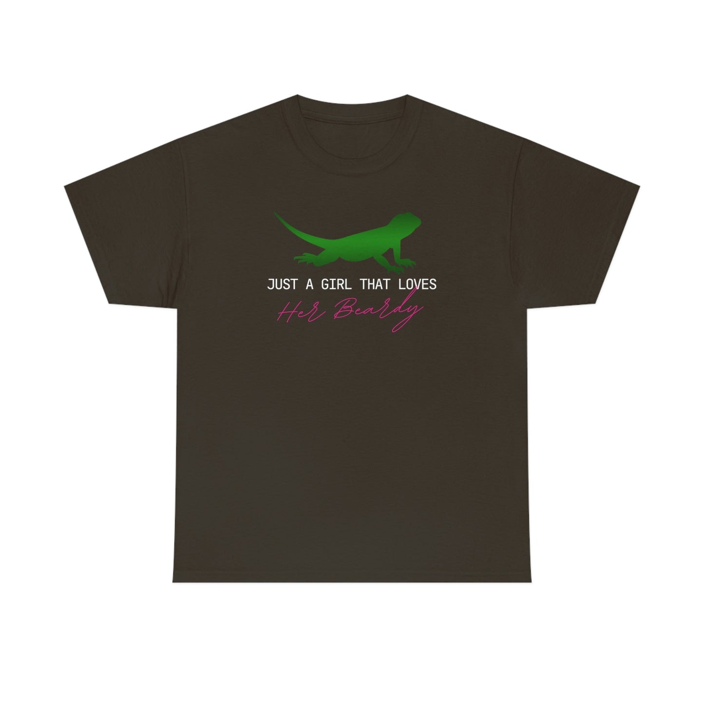 Just a Girl That Loves Her Beardy Heavy Cotton T-Shirt