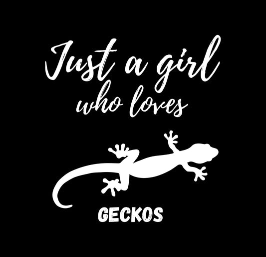 Just a Girl Who Loves Geckos Heavy Cotton Tee, gecko gift, gecko shirt, gecko t-shirt, pet gecko, gecko owner, gecko product, gecko lover,