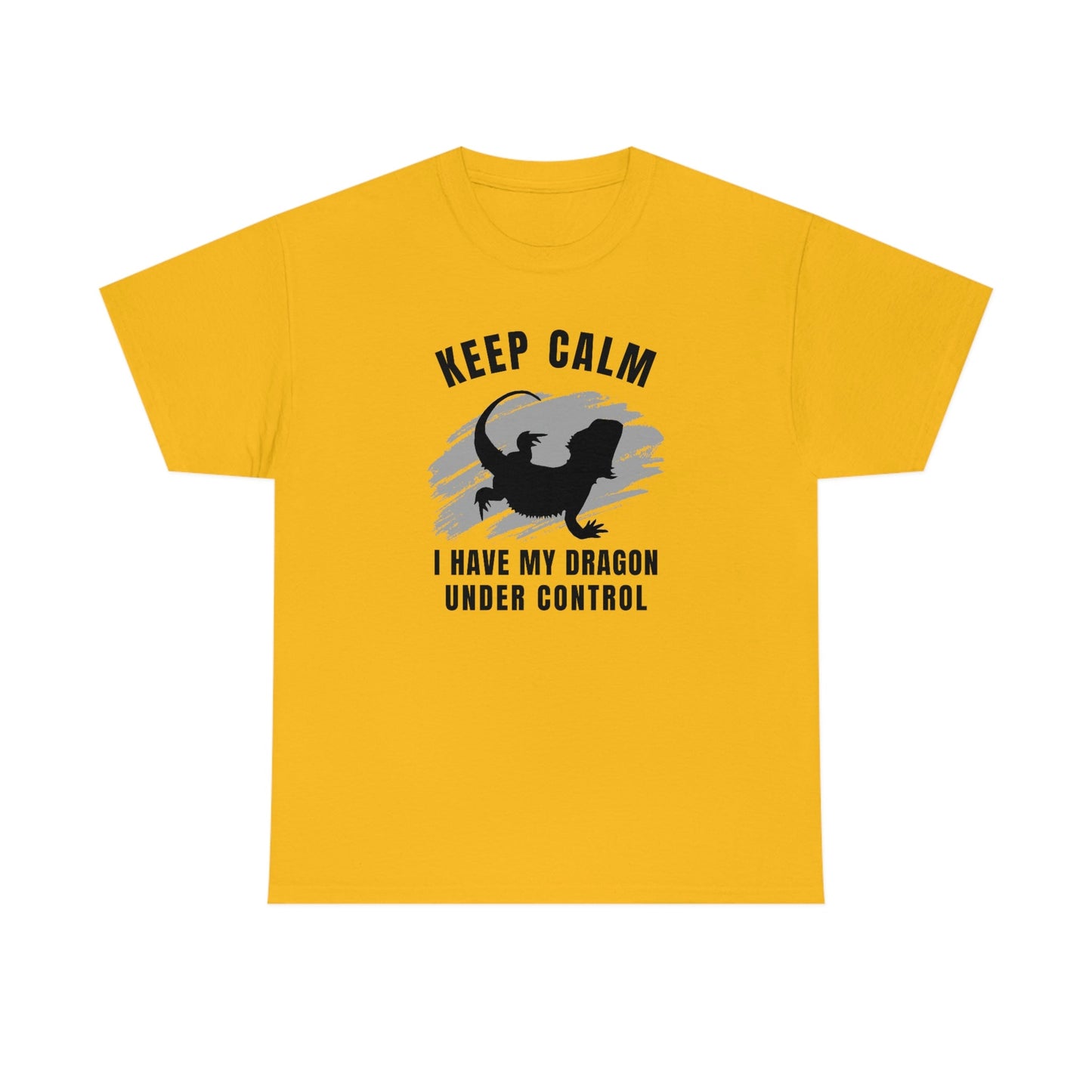 Keep Calm I have My Dragon Under Control Heavy Cotton T-Shirt