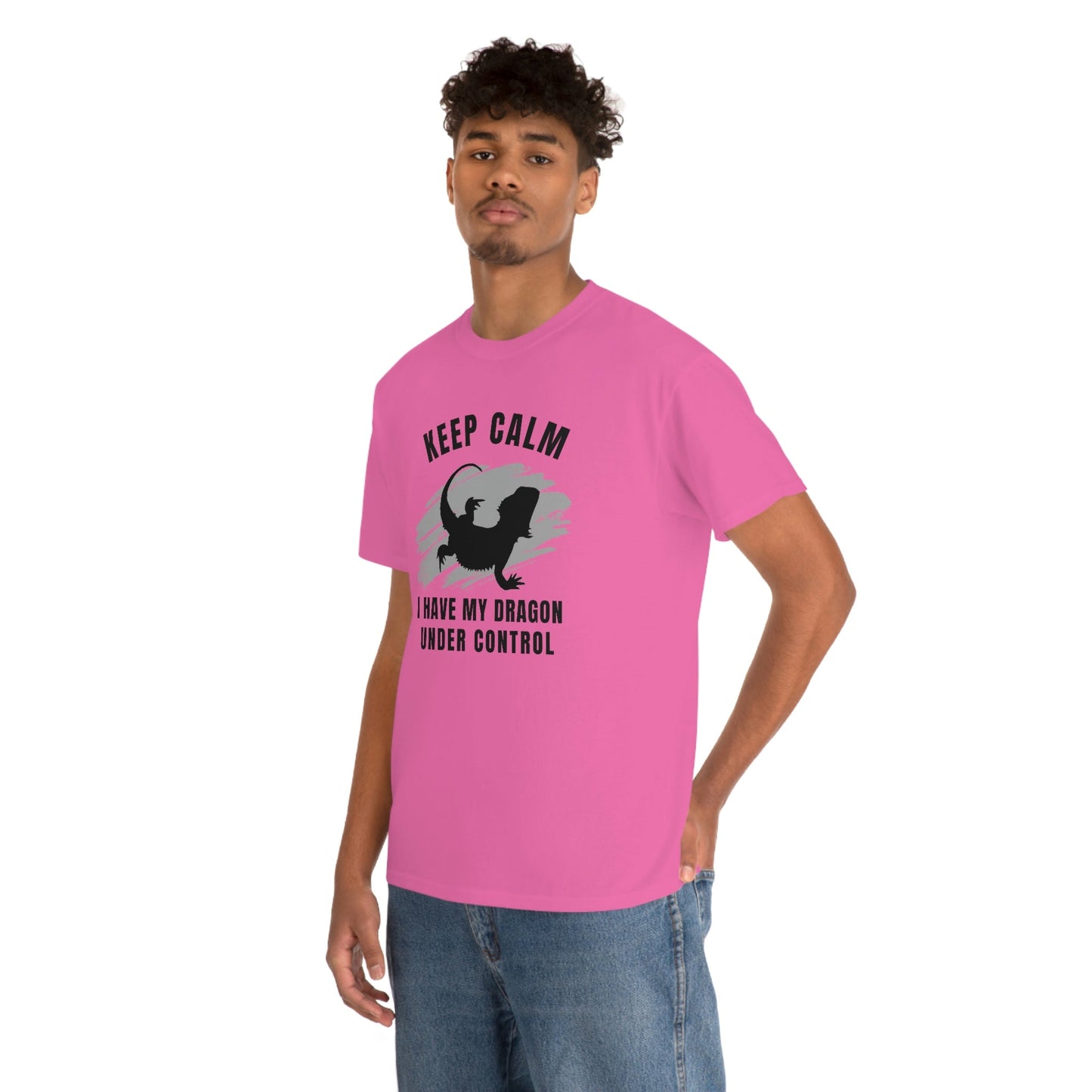 Keep Calm I have My Dragon Under Control Heavy Cotton T-Shirt