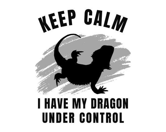 Keep Calm I have My Dragon Under Control Heavy Cotton T-Shirt