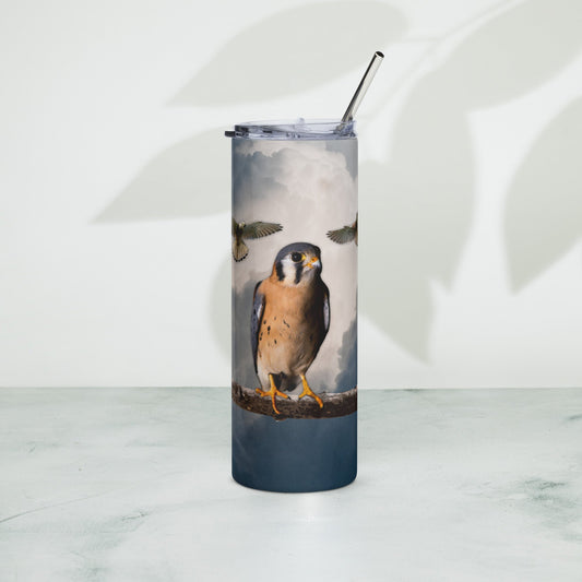 Kestrel Stainless Steel Tumbler - Brilliant gift for the birder in your family