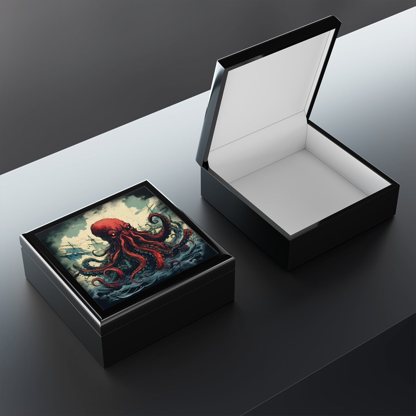 Kraken Jewelry Keepsake Trinkets Box
