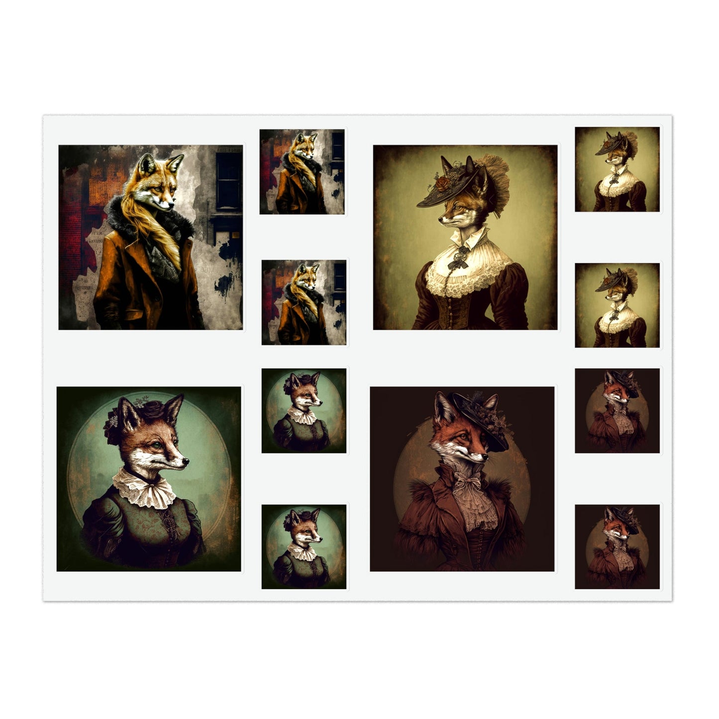 Lady Fox Sticker Sheets