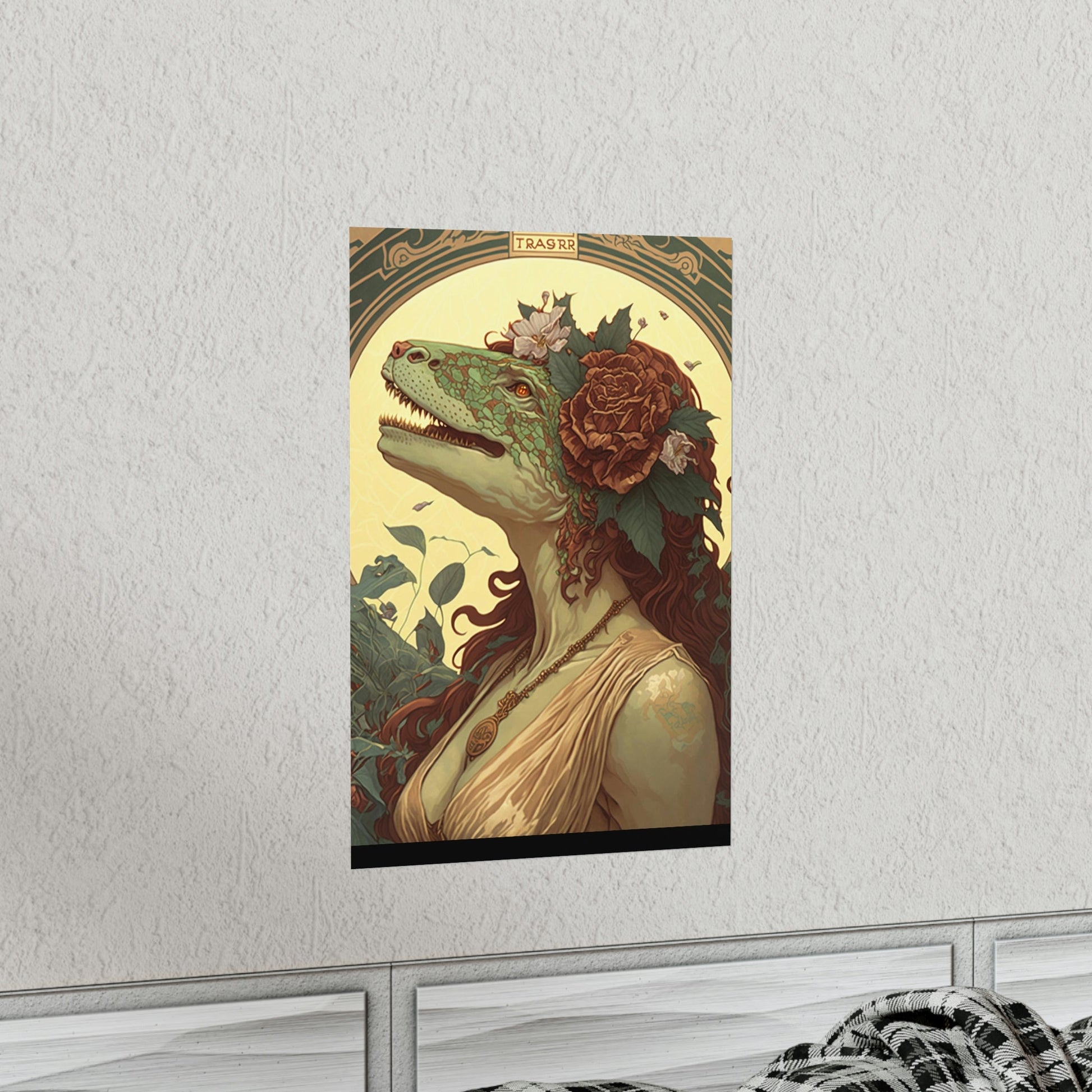 Lady T-Rex Dinosaur Premium Matte Vertical Posters