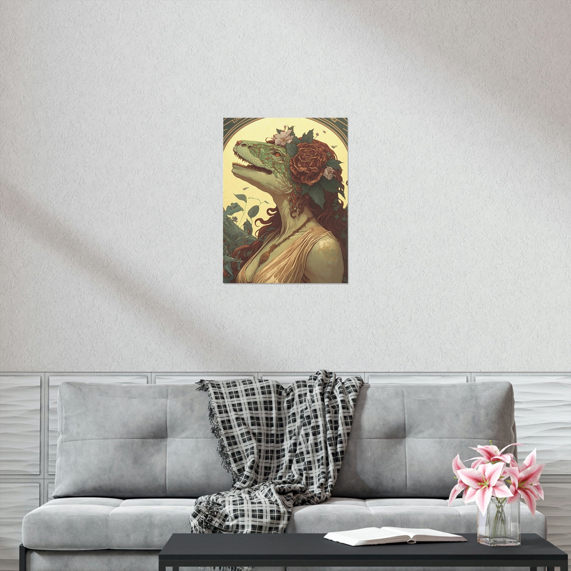 Lady T-Rex Dinosaur Premium Matte Vertical Posters