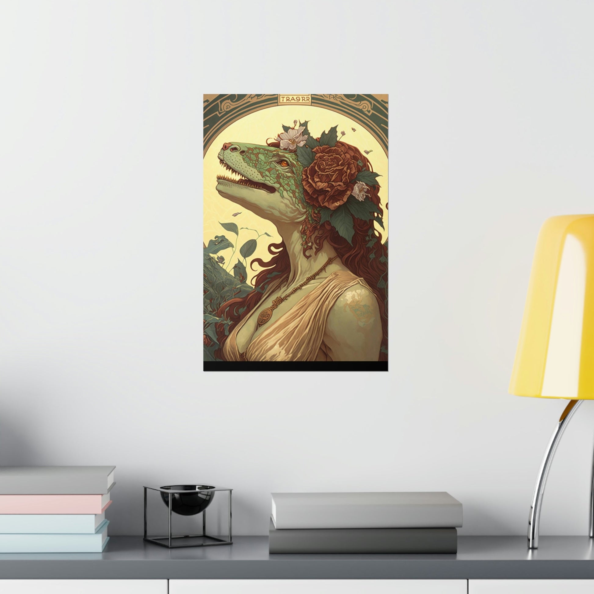 Lady T-Rex Dinosaur Premium Matte Vertical Posters