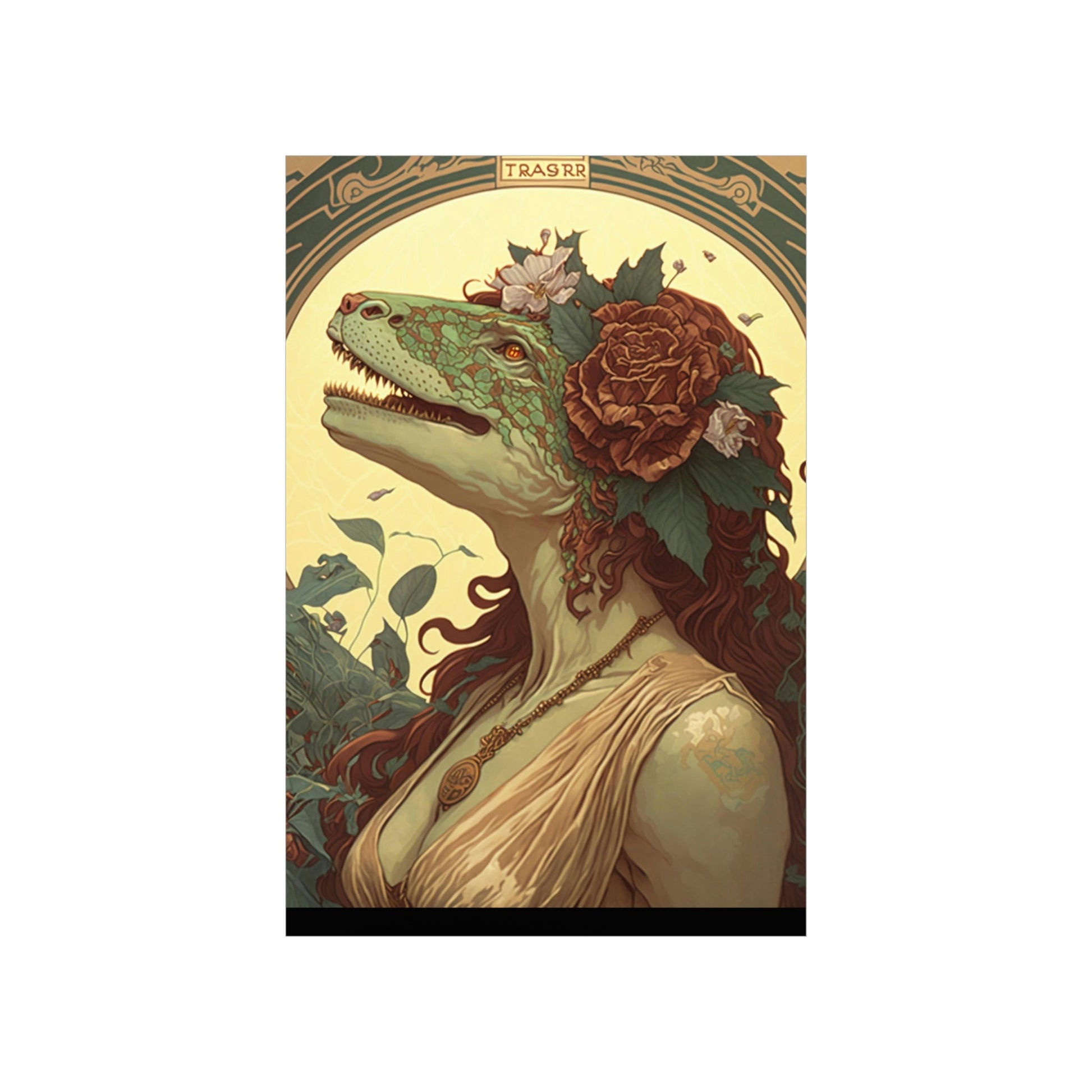 Lady T-Rex Dinosaur Premium Matte Vertical Posters