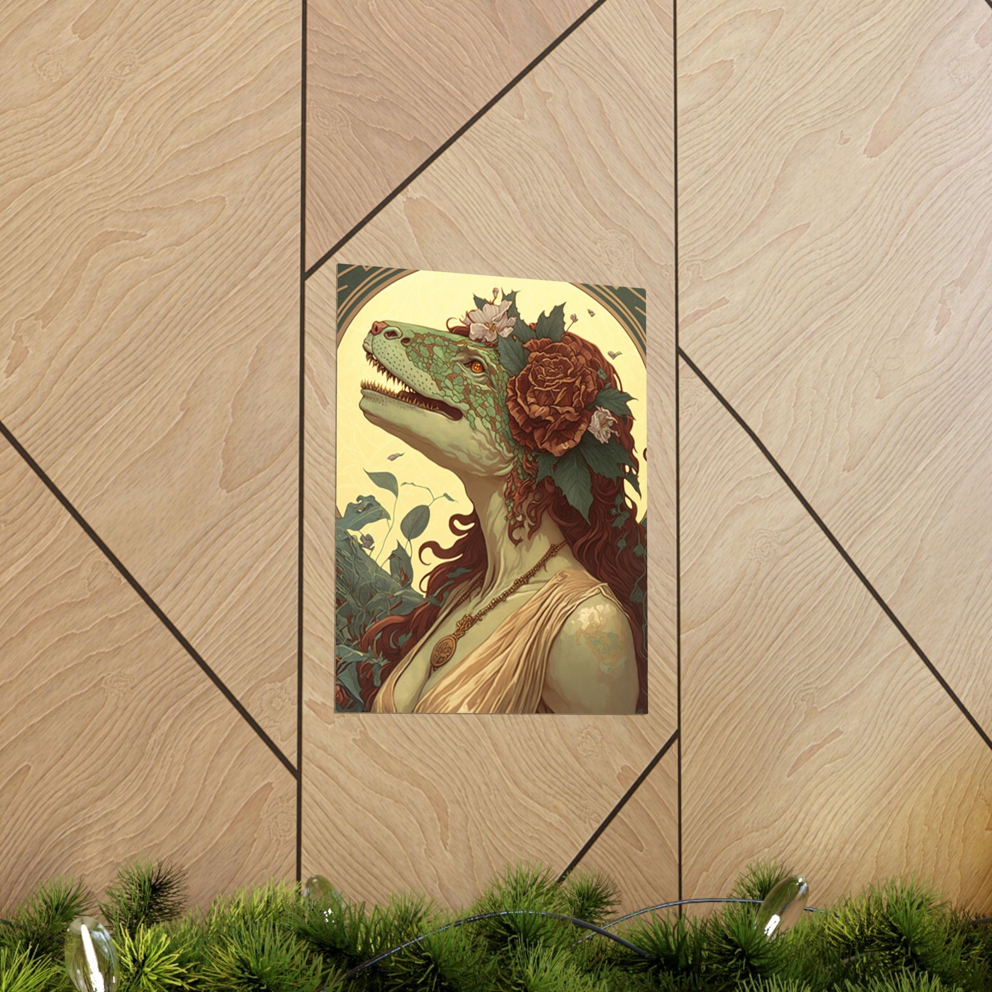 Lady T-Rex Dinosaur Premium Matte Vertical Posters