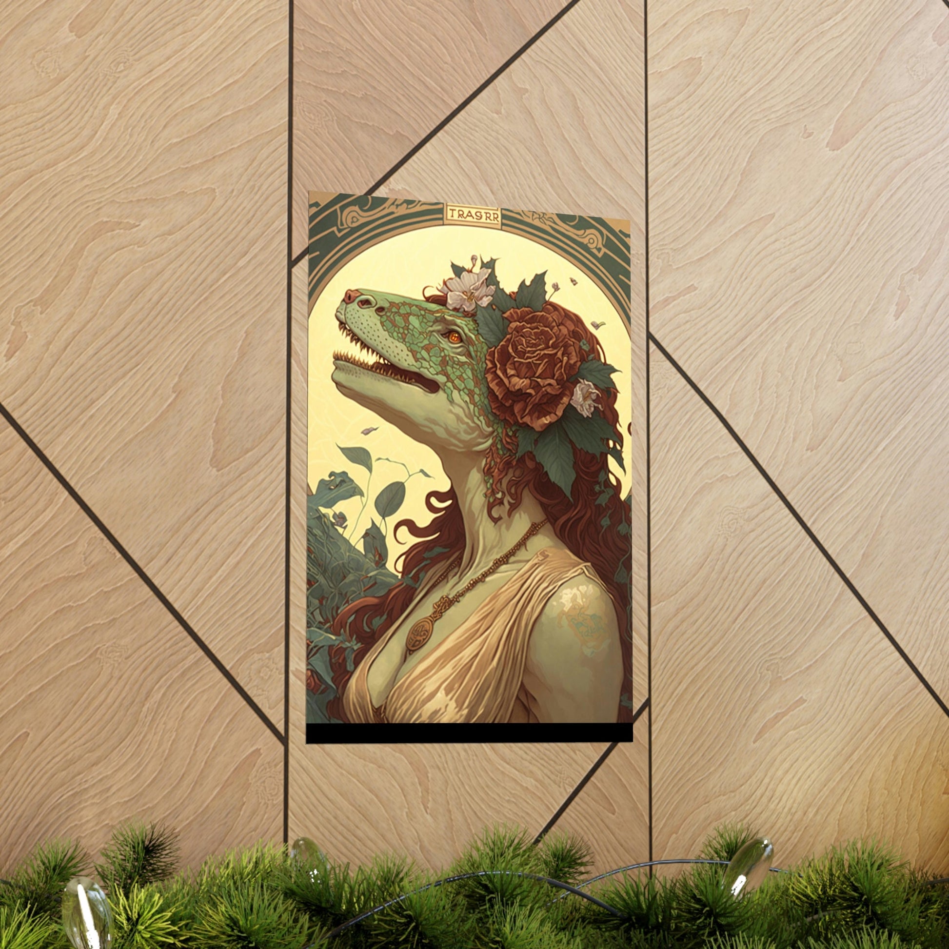 Lady T-Rex Dinosaur Premium Matte Vertical Posters