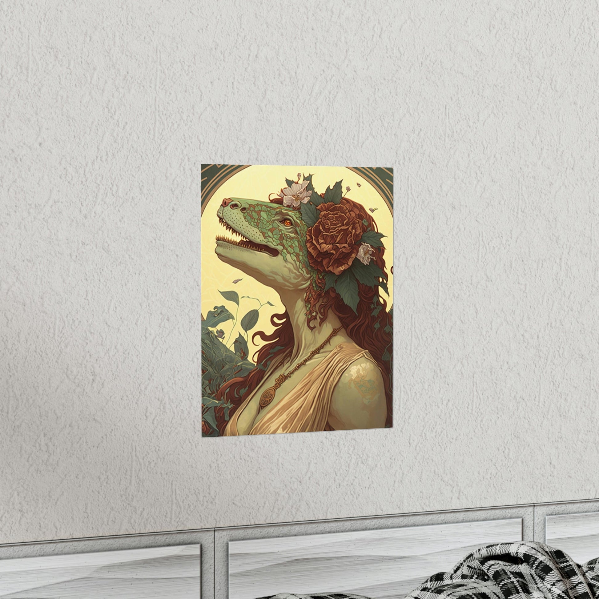 Lady T-Rex Dinosaur Premium Matte Vertical Posters