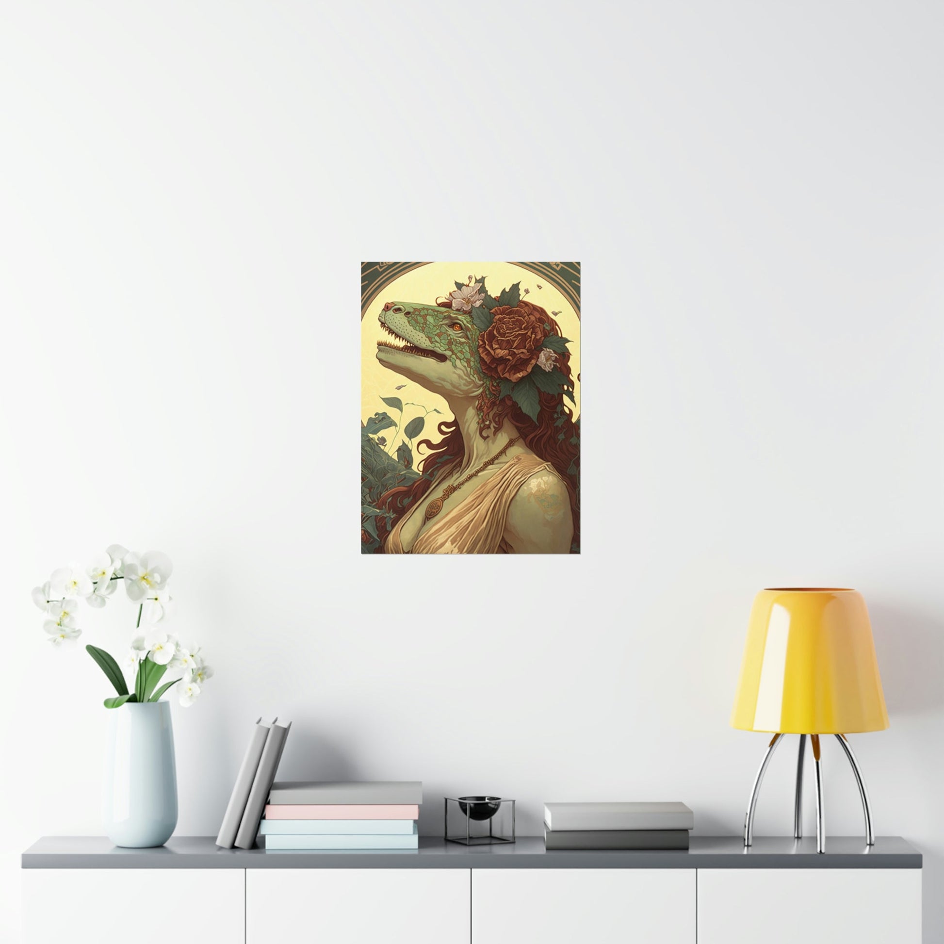 Lady T-Rex Dinosaur Premium Matte Vertical Posters
