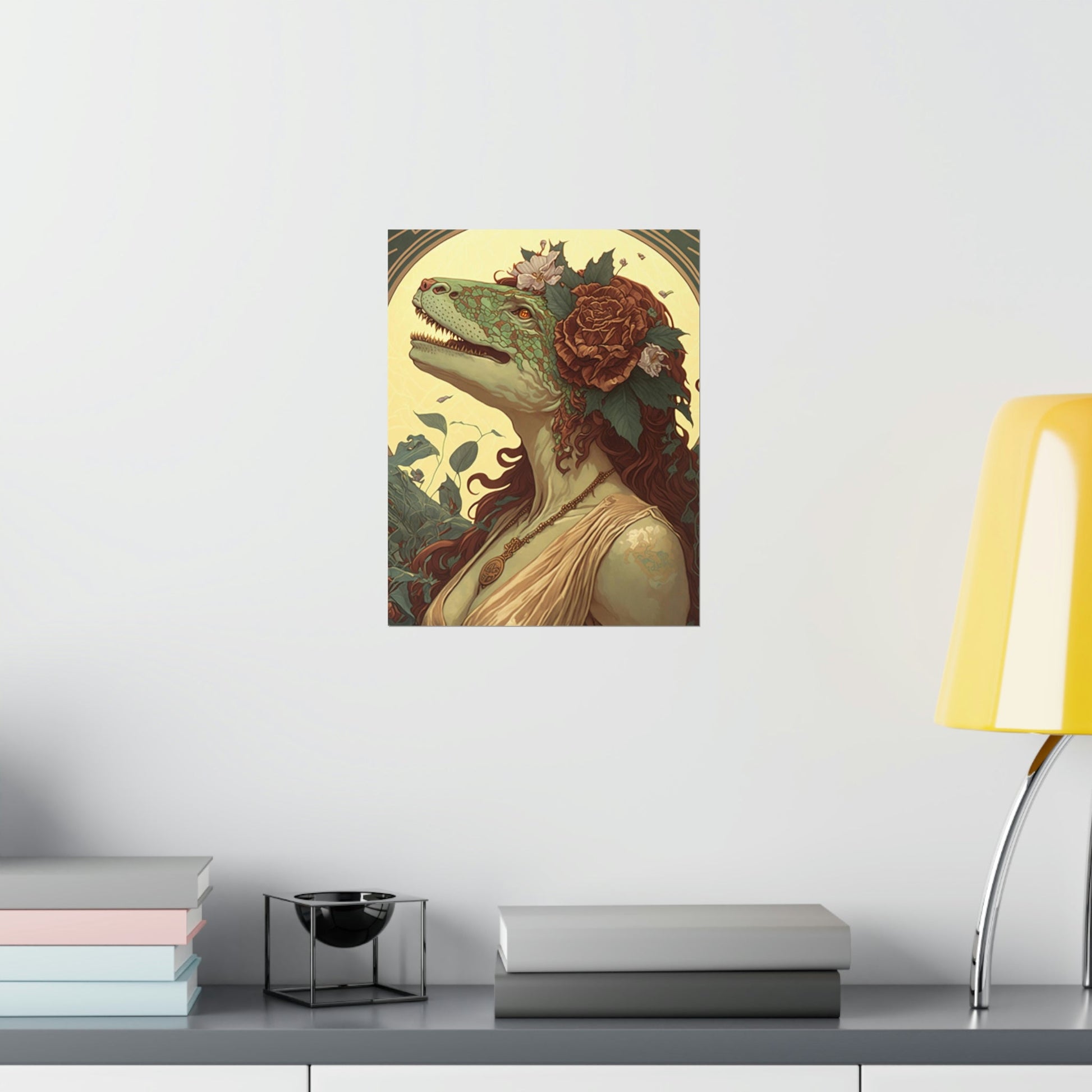 Lady T-Rex Dinosaur Premium Matte Vertical Posters