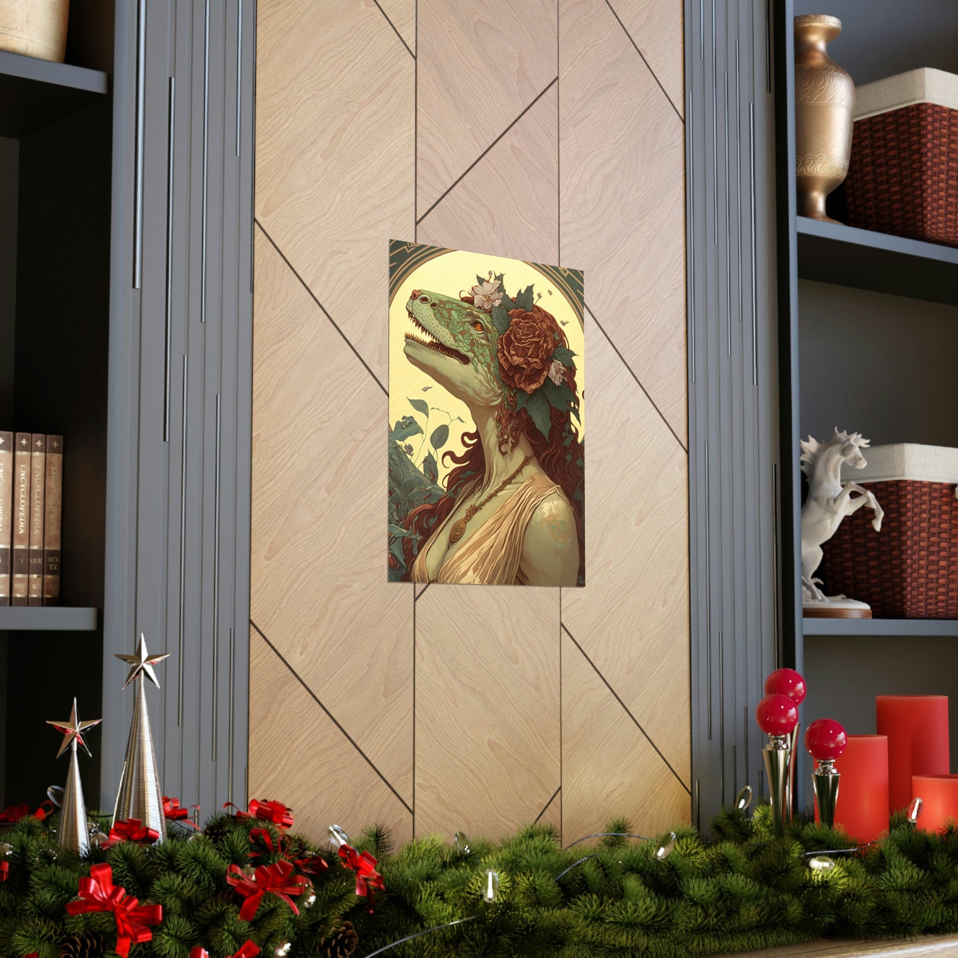 Lady T-Rex Dinosaur Premium Matte Vertical Posters