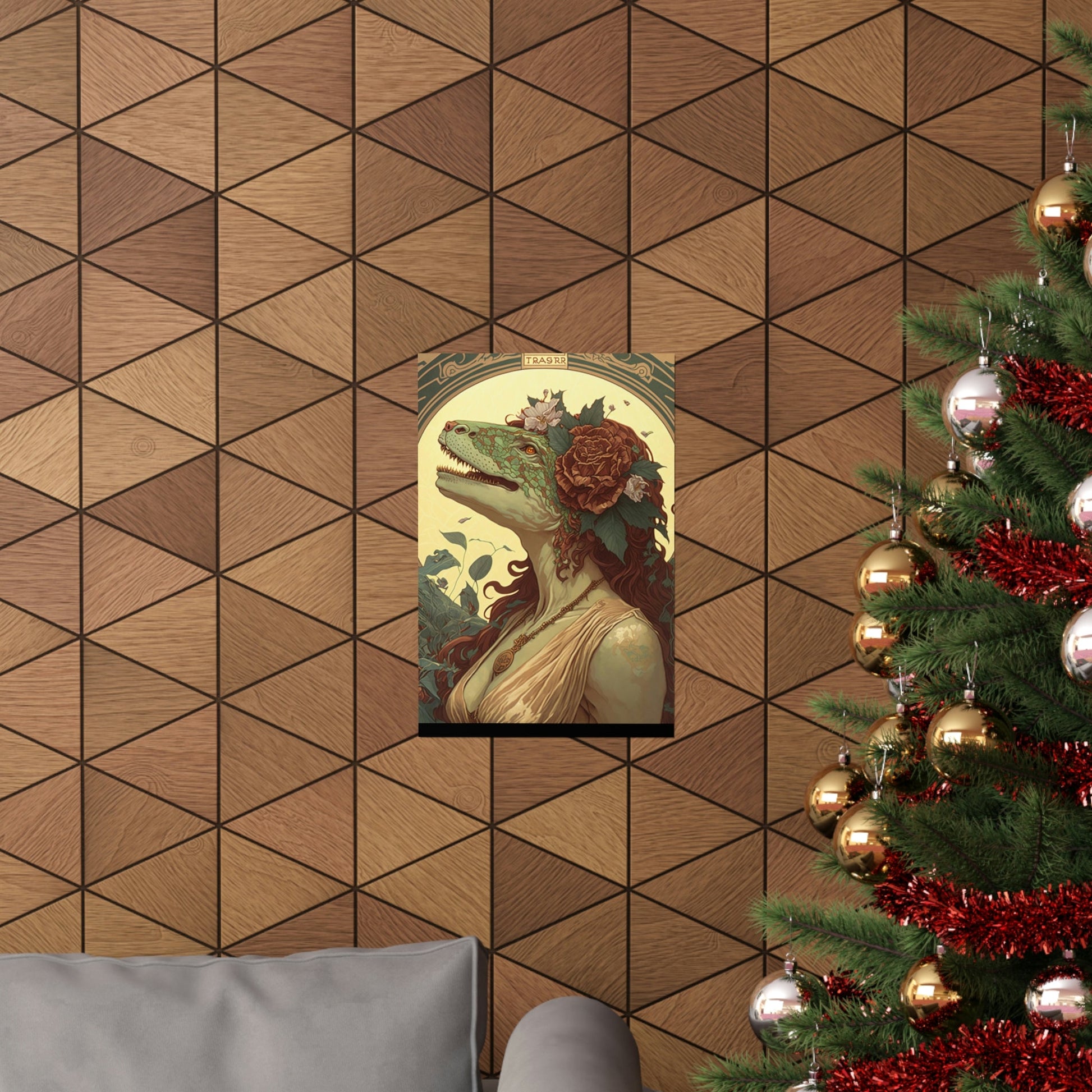 Lady T-Rex Dinosaur Premium Matte Vertical Posters