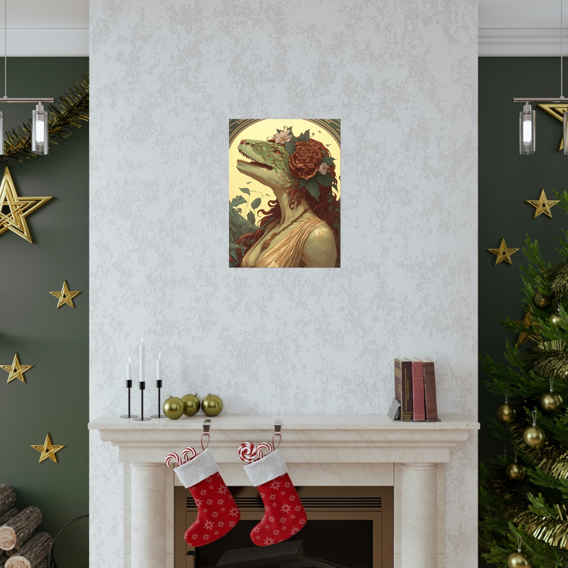 Lady T-Rex Dinosaur Premium Matte Vertical Posters