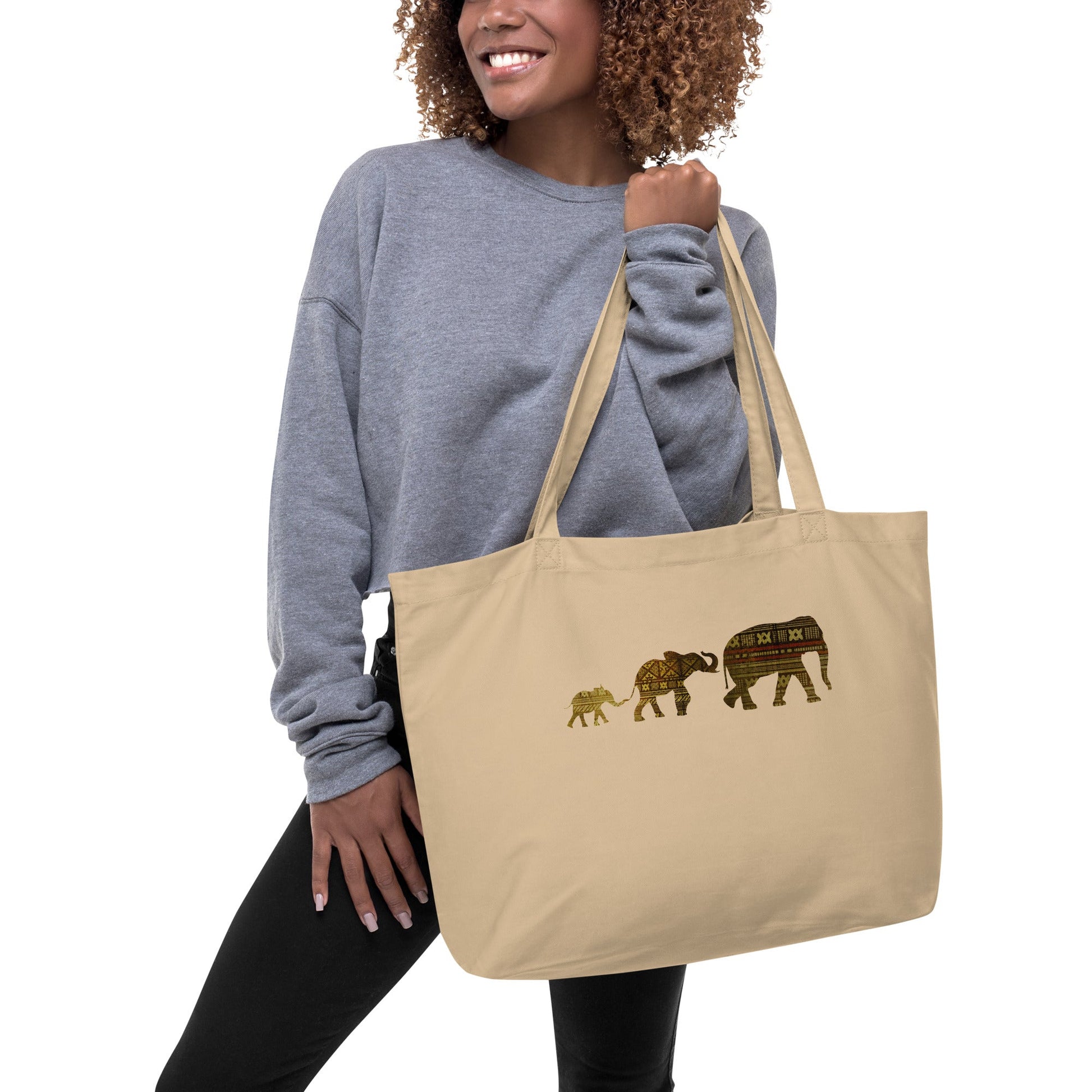 Large organic tote bag