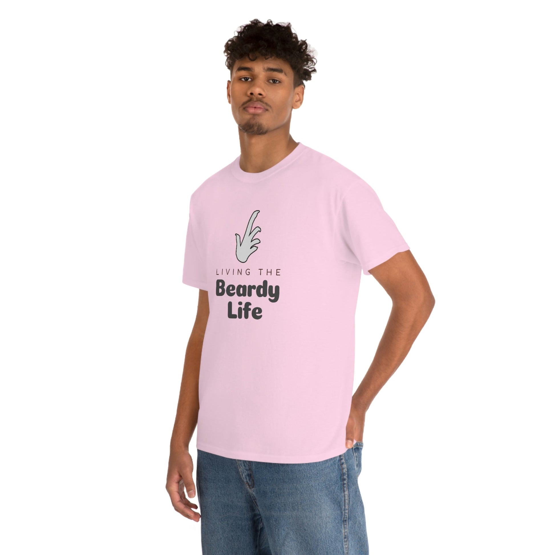 Living the Beardy Life Heavy Cotton T-Shirt