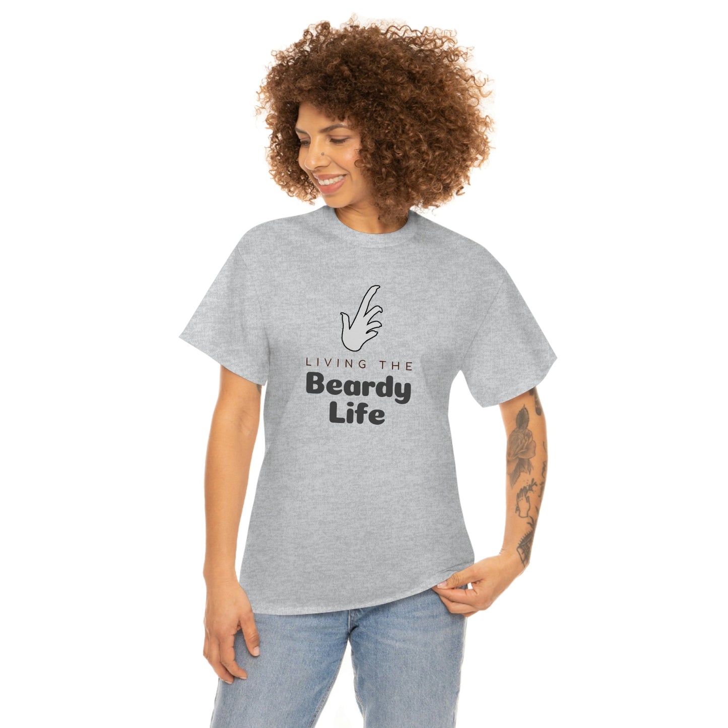 Living the Beardy Life Heavy Cotton T-Shirt